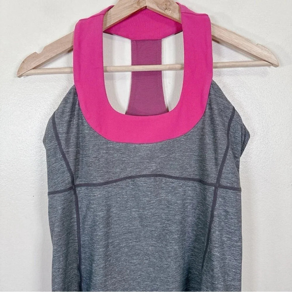 Lululemon Womens Size 8 Grey Scoop Neck Tank Top - Picture 2 of 10